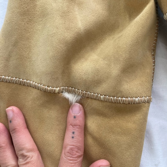 Leather and fur Pennylane boho coat sz small to medium - Picture 5 of 7